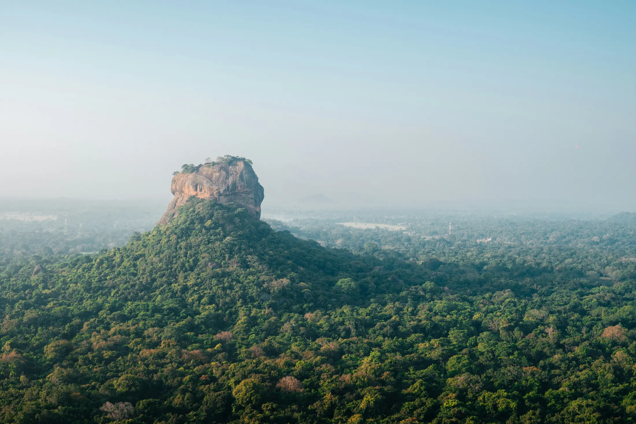 Sigiriya Lion Rock at sunrise, Sri Lanka